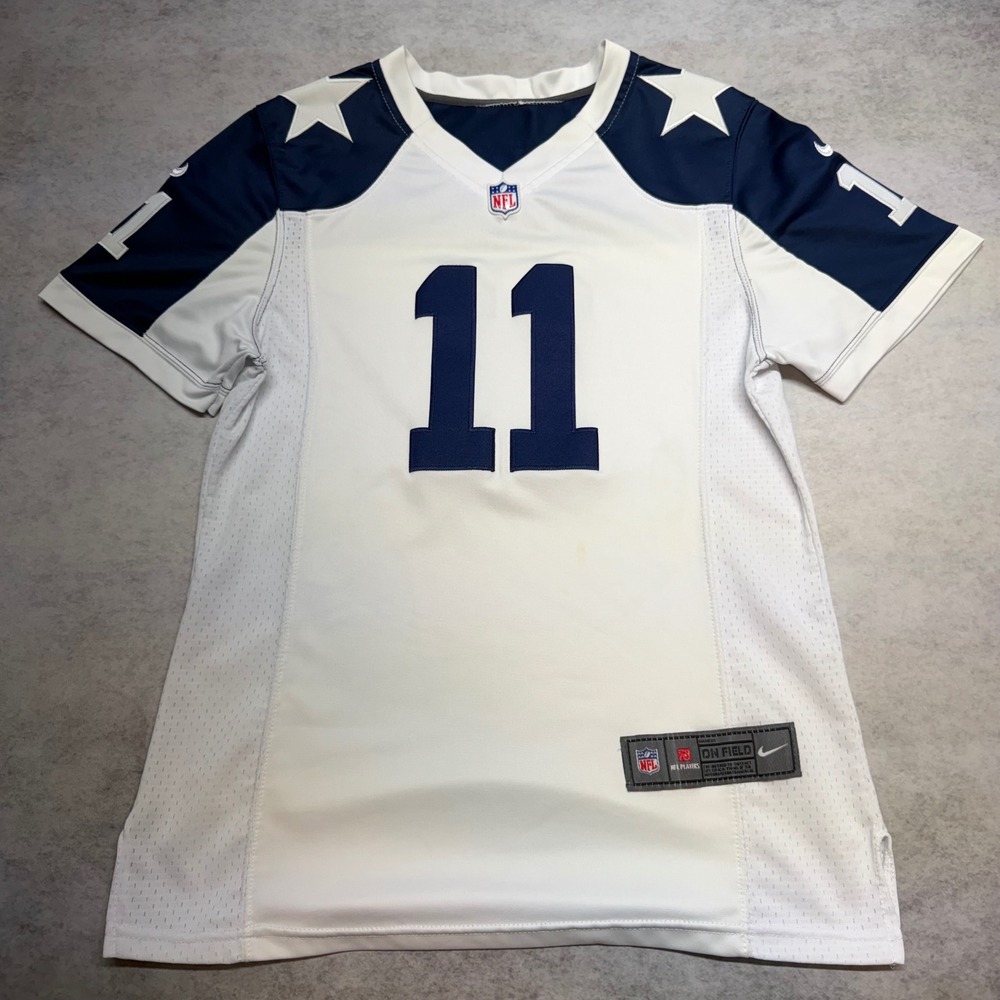 Nike Dallas Cowboys Cole Beasley #11 On Field Jersey Men's Small White Navy Blue